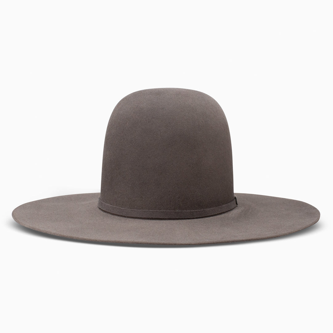 Resistol Chute Boss 10X Charcoal Felt Hat 4 1/4" Brim 6" Open Crown