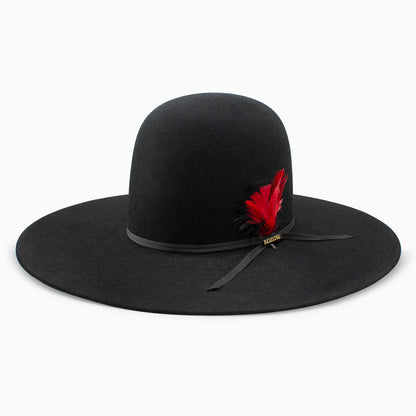 Resistol 7X Chute 5 Black Open Crown 6" Felt Hat