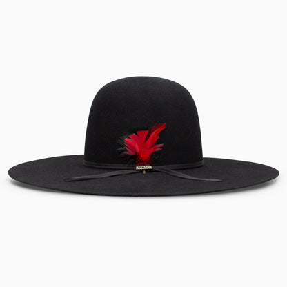 Resistol 7X Chute 5 Black Open Crown 6" Felt Hat