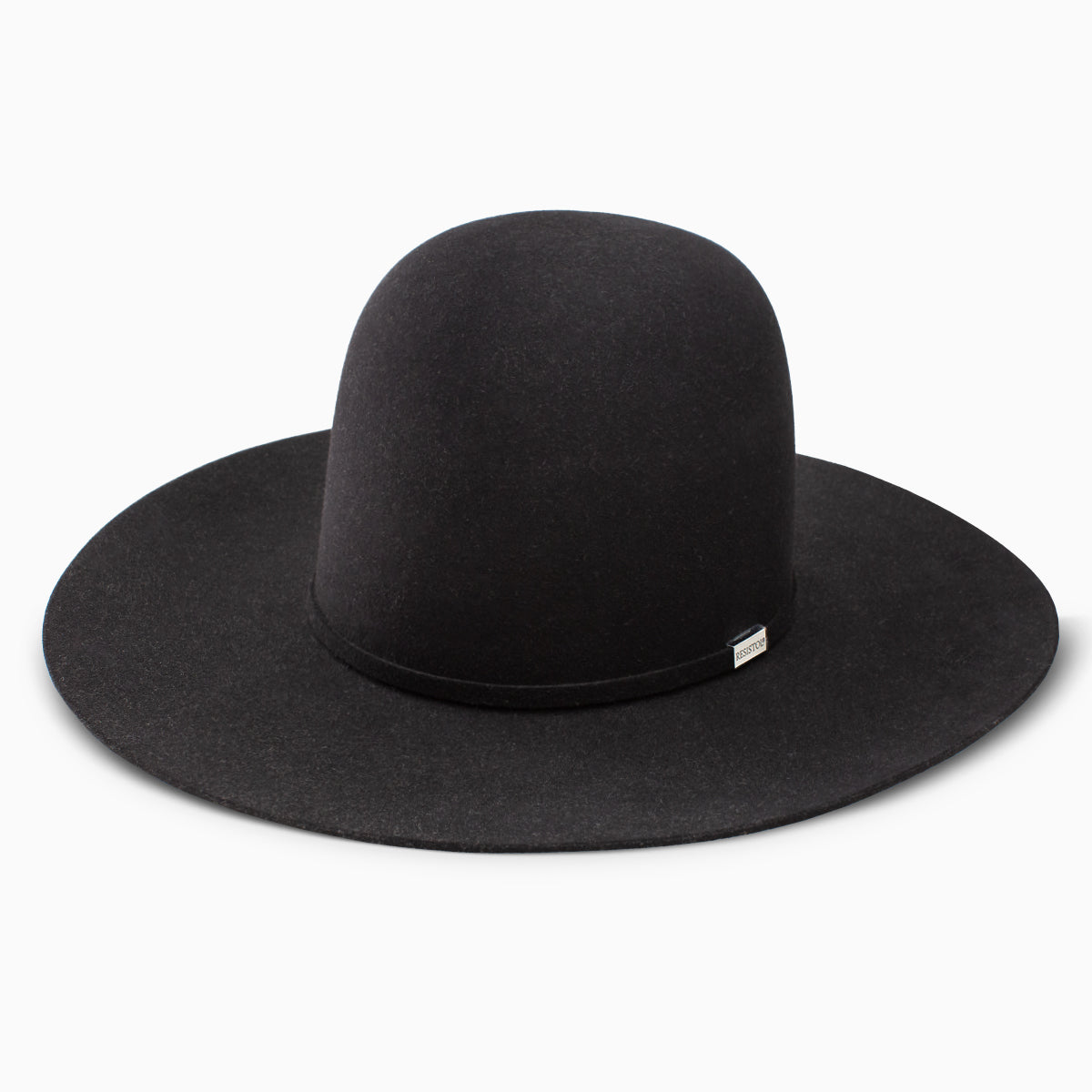 Resistol Five Star Black Felt 6" Open Crown Felt Hat