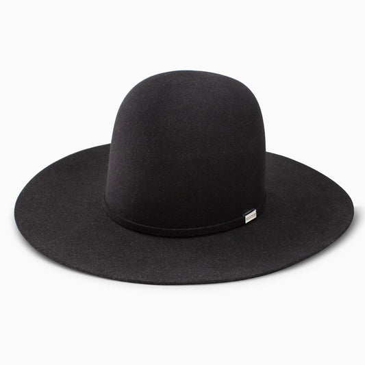 Resistol Five Star Black Felt 6" Open Crown Felt Hat