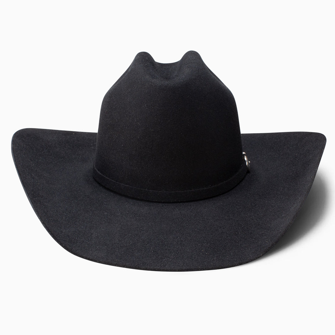 Resistol Midnight 6X Black Felt Hat 4 1/4" Brim 6" RB Crown