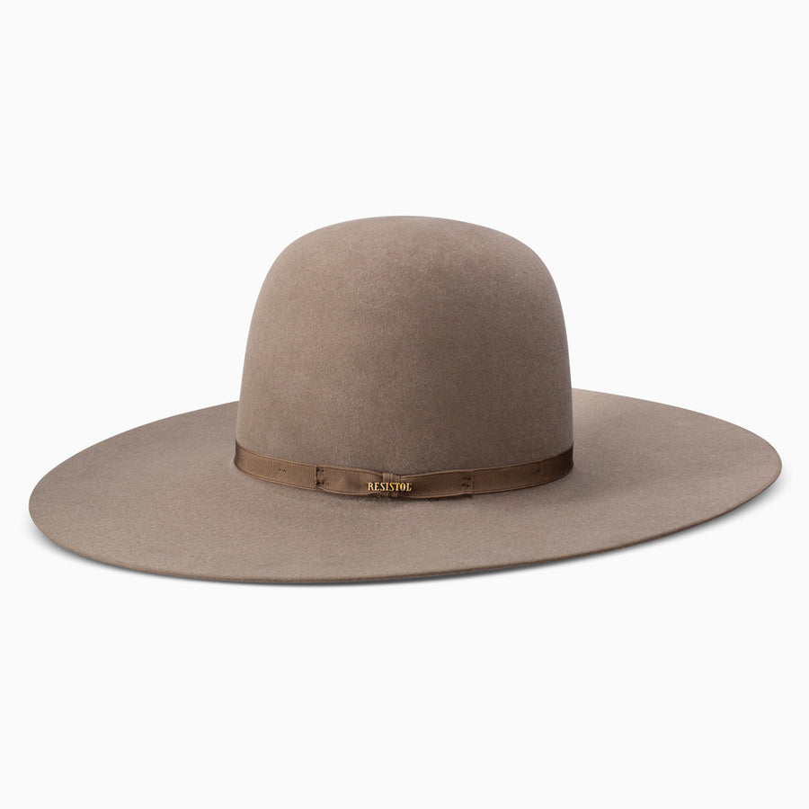 Resistol 7X Showdown Stone 6" Open Crown Felt Hat