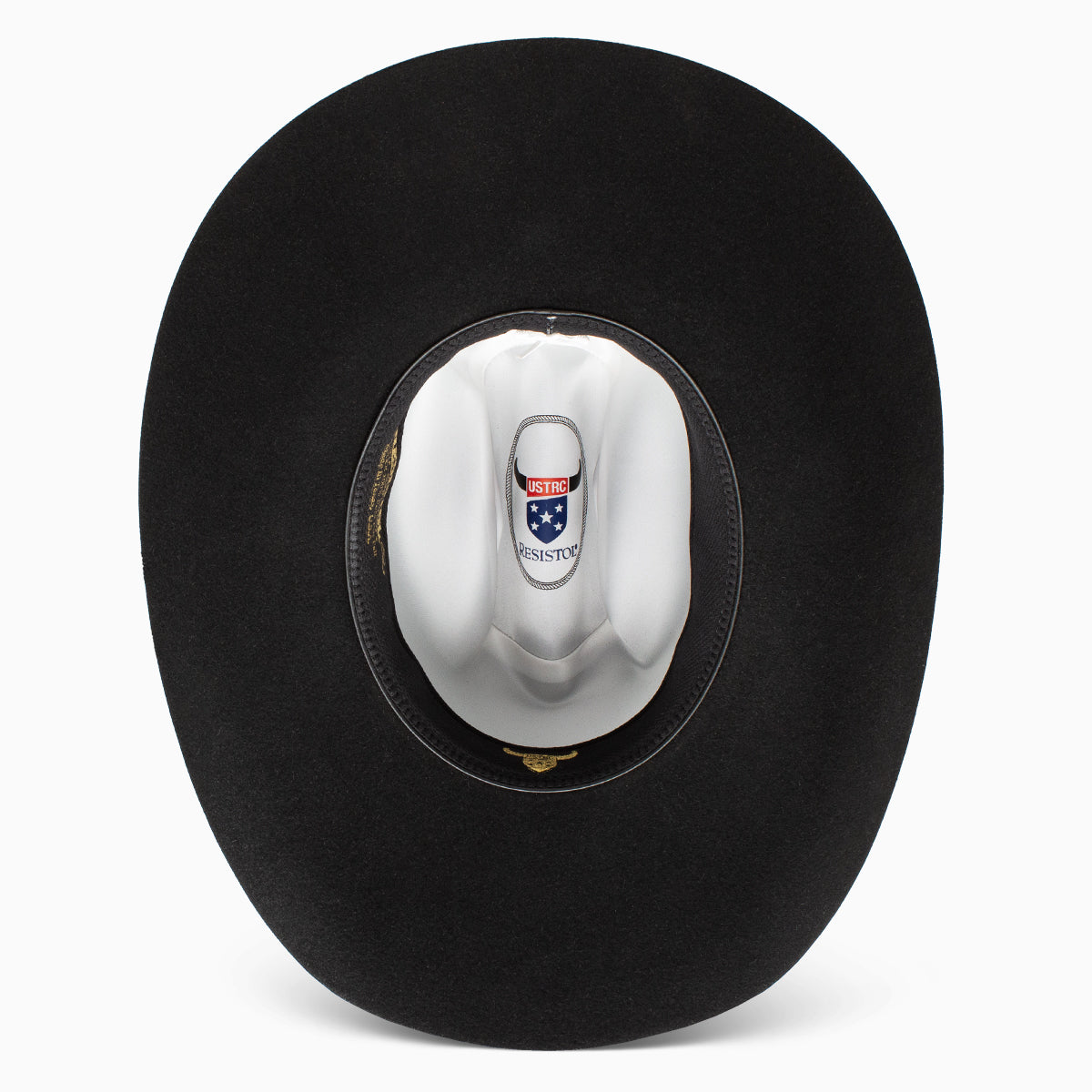 Resistol USTRC 6x Black Felt Hat 6" RB Crown
