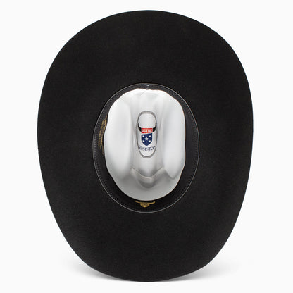 Resistol USTRC 6x Black Felt Hat 6" RB Crown