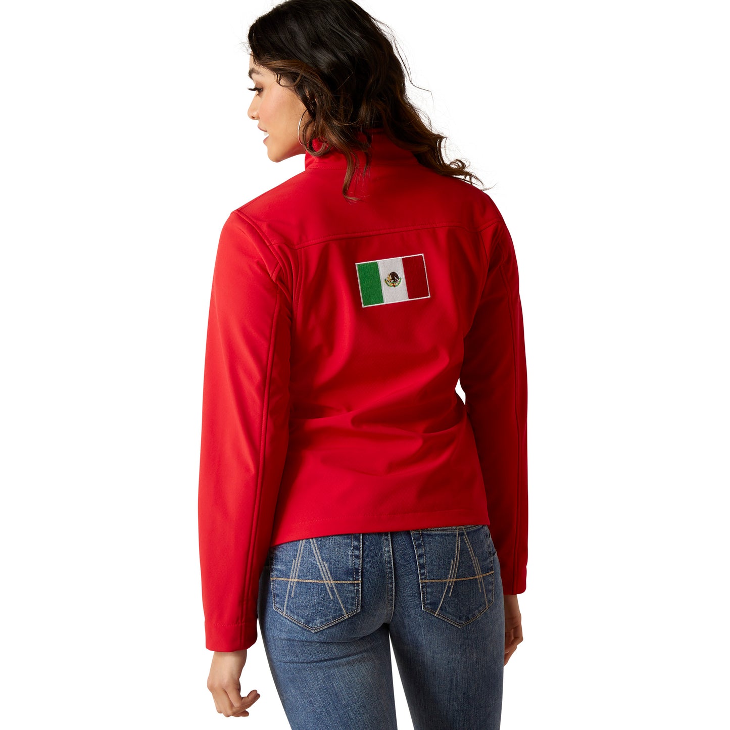 Women's Ariat Classic Team Softshell MEXICO Jacket RED