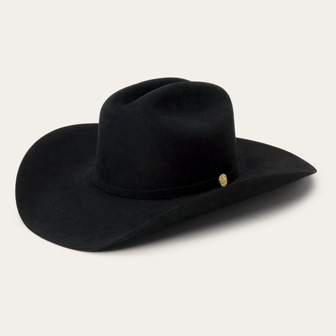 Stetson El Presidente 100X Golden Eagle Black Felt 4 1/4"