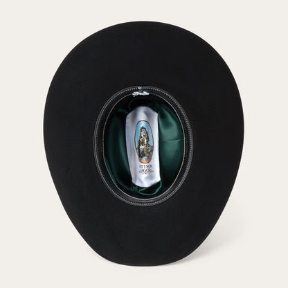 Stetson El Presidente 100X Golden Eagle Black Felt 4 1/4"