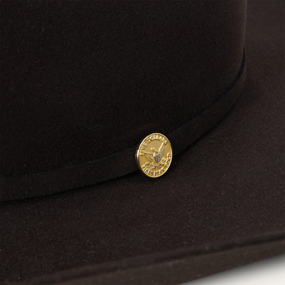 Stetson El Presidente 100X Golden Eagle Chocolate Felt 4 1/4"