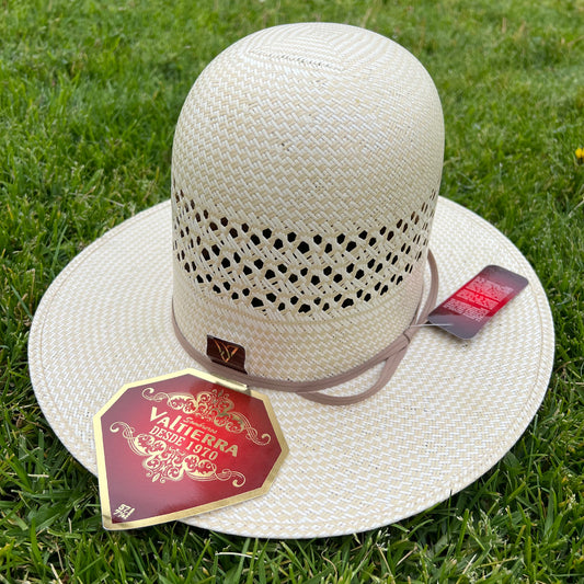 Valtierra Tall Crown Straw Hat- Mazapan