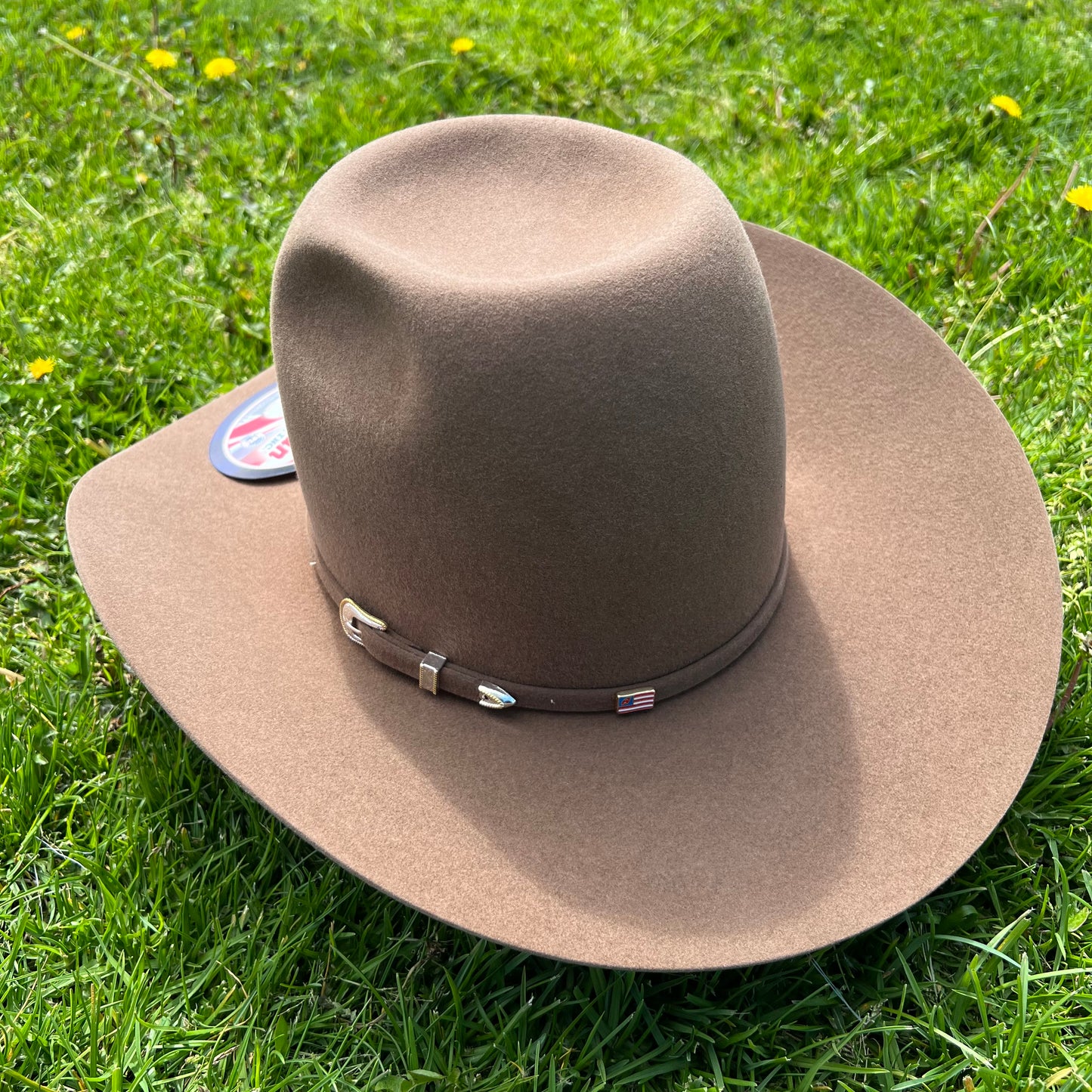 American Hat 10X Sombrero de fieltro toscano Corona de 7" de alto