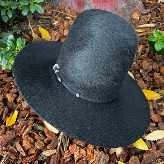 High crown online felt hat