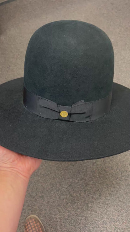 Stetson The Boss Black  Pure Rabbit Felt Tall Crown 4” (PREORDER)