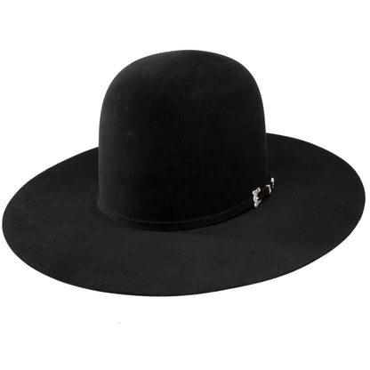 Resistol Black Gold 20X Sombrero de fieltro negro 6" Corona abierta