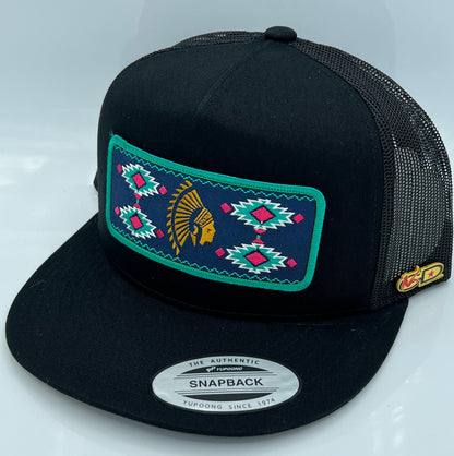 Get Dirty Merchandise LVNDR Aztlan Blk/Blk Trucker Hat