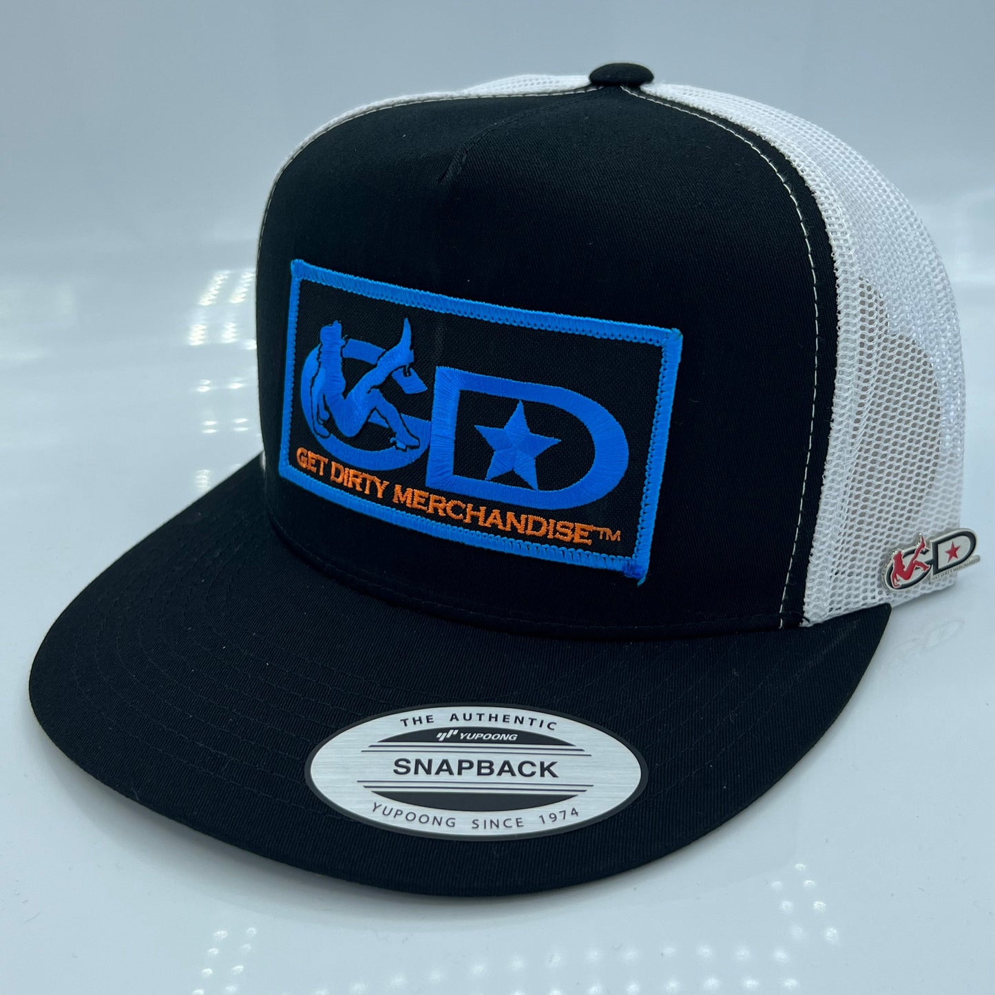 Get Dirty Merchandise BLU Vanilla Blk/Wht Trucker Hat