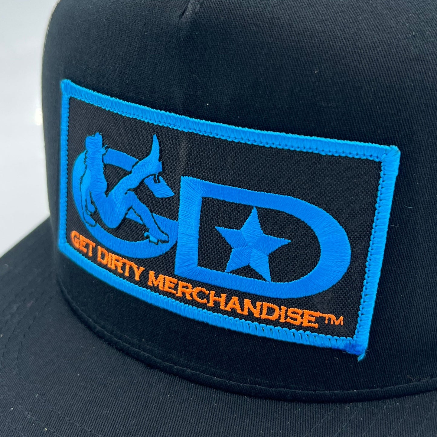 Get Dirty Merchandise BLU Vanilla Blk/Blk Trucker Hat