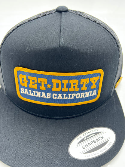 Get Dirty Merchandise BLU Arabella Blk/Blk Trucker Hat
