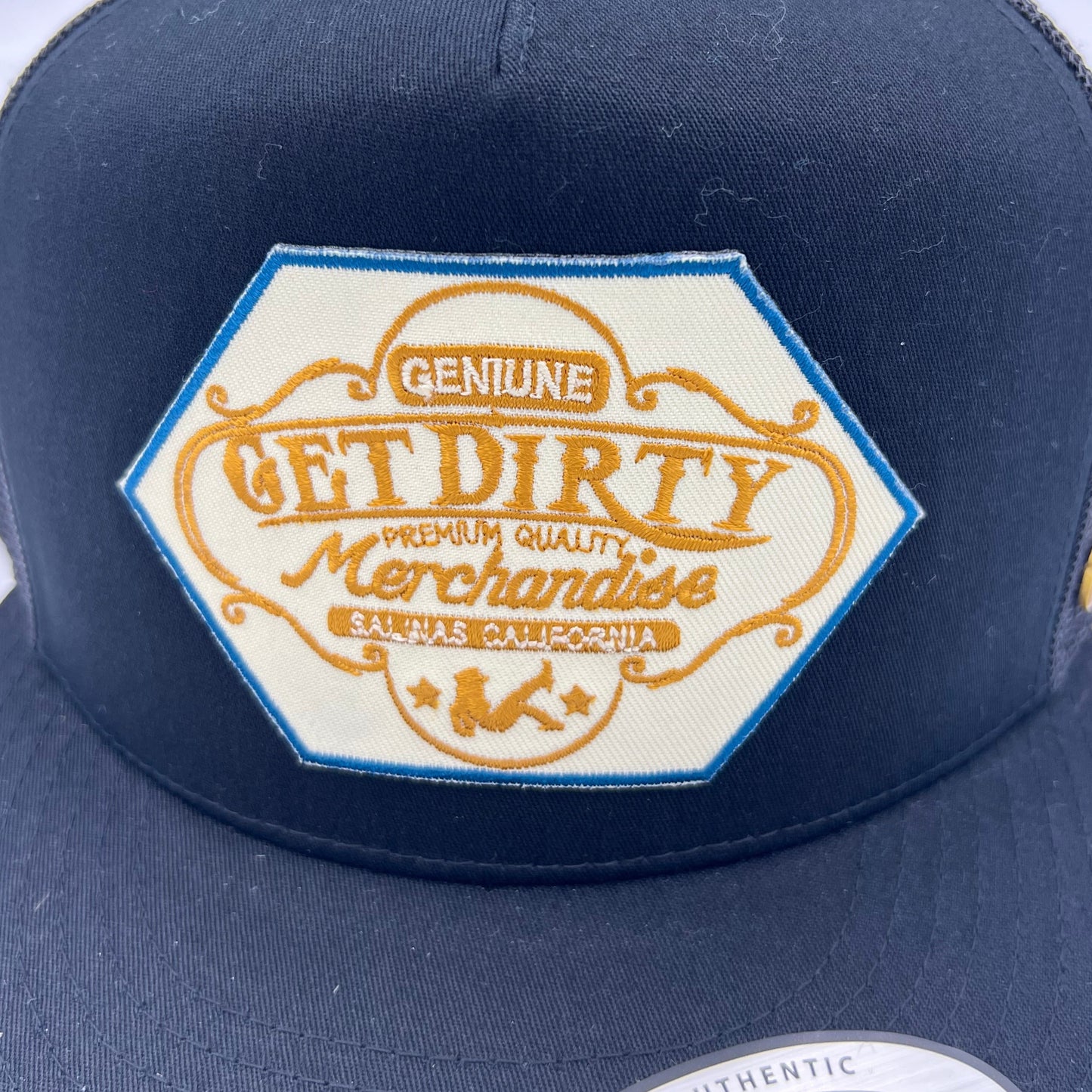 Get Dirty Merchandise Ivory Balaclava Blk/Blk Trucker Hat