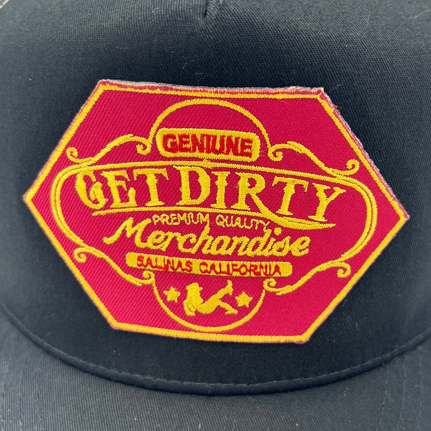 Get Dirty Merchandise RED Balaclava Blk/Wht Trucker Hat
