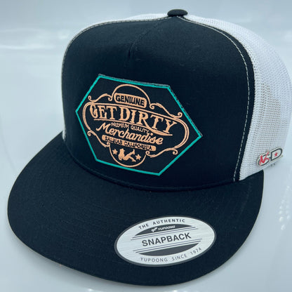 Get Dirty Merchandise BLK Balaclava Blk/Wht Trucker Hat