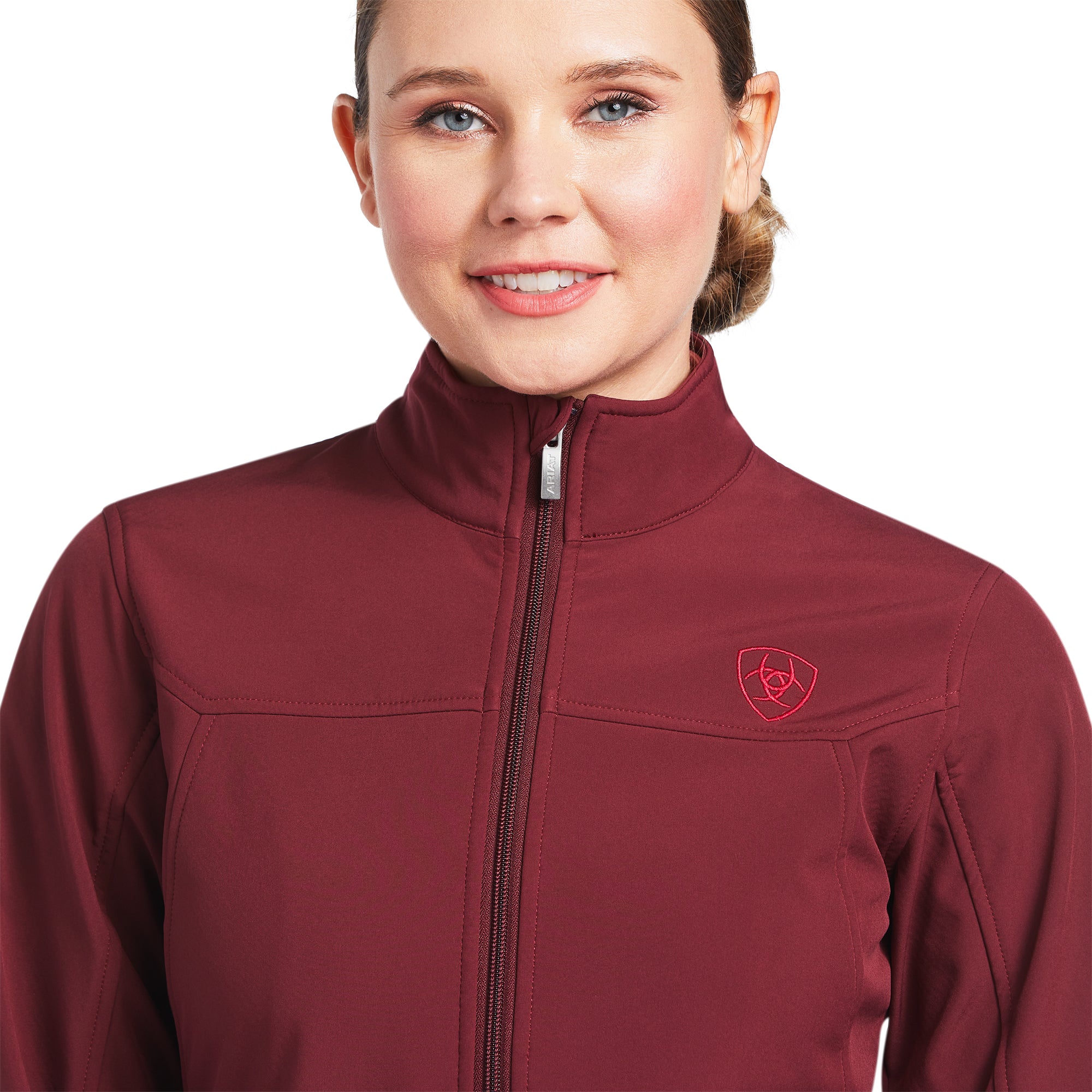 Ariat women's maroon softshell deals team cavender's exclusive jacket