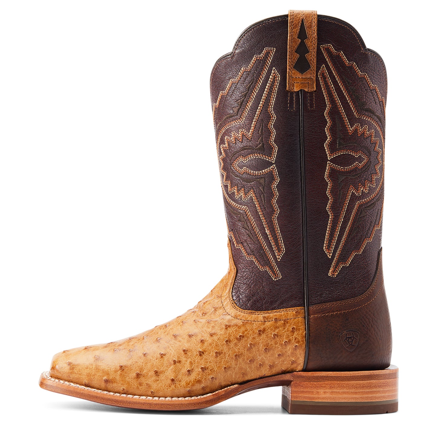 Broncy Western Boot Antique Saddle FQ Ostrich