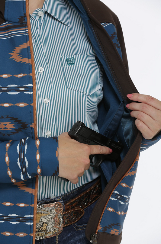 Concealed Carry Bonded Jacket BROWN